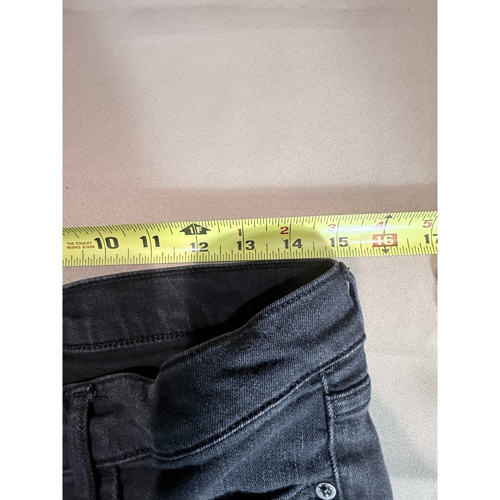 Express Womens Jeans 10R Black Skinny Mid Rise Stretch Denim 027200312 - Picture 3 of 13